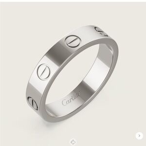 Silver Cartier ring size 4